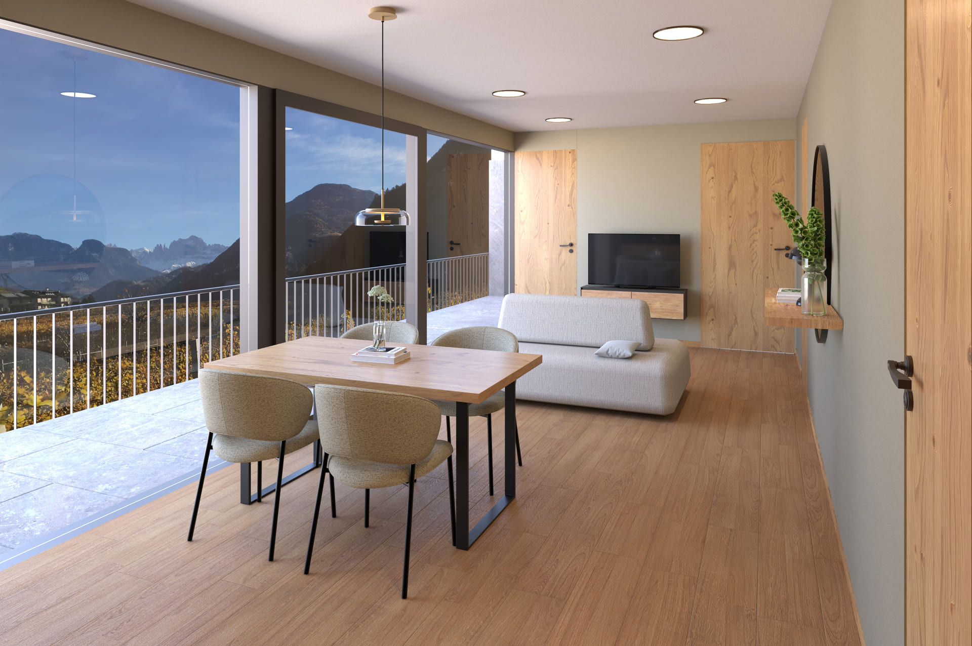 Luxuriöse Ferienwohnung in Bozen - Chalet mit Garten und Schwimmbad