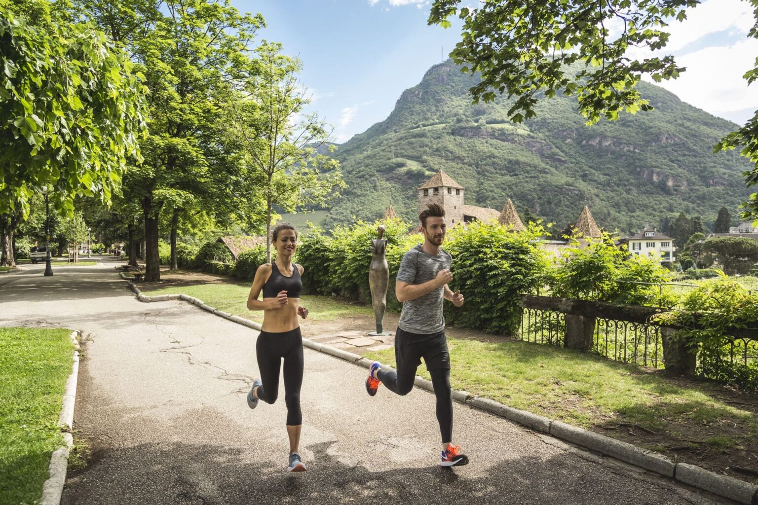 Joggen in Bozen/Südtirol - Talferwiesen
